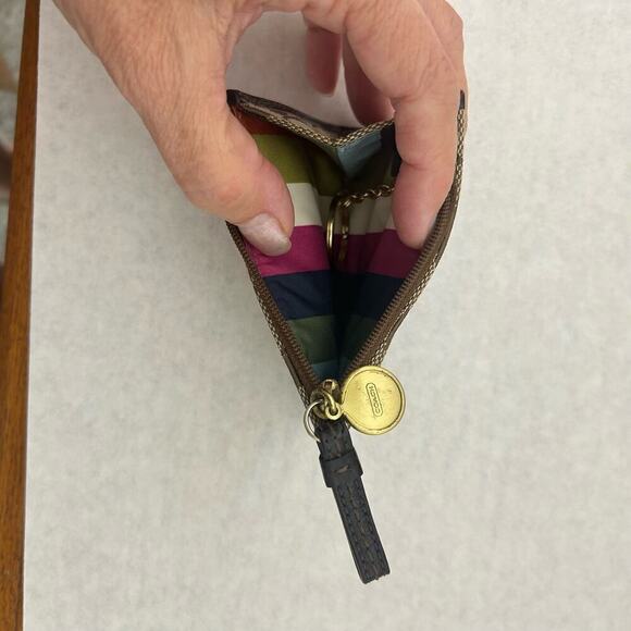 Coach Wallet Small Brown Coins - Picture 3 of 4